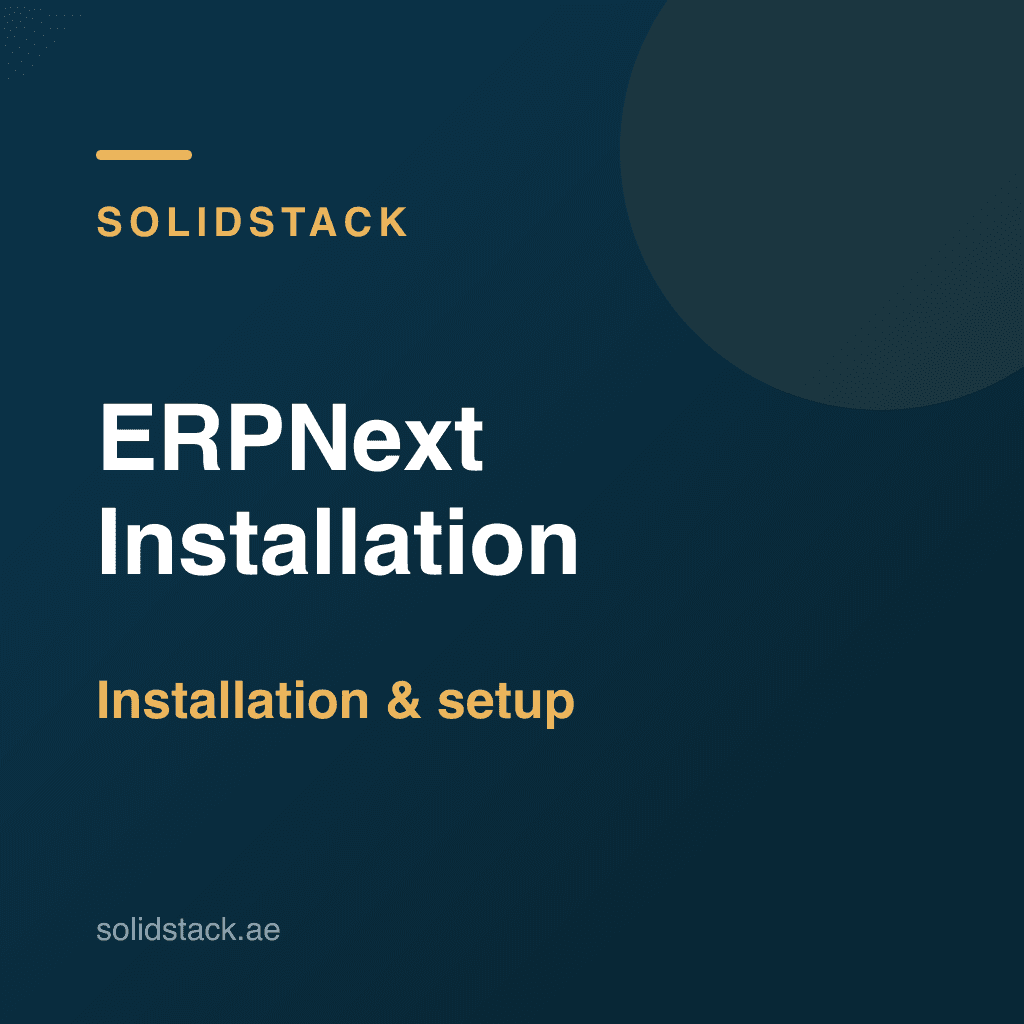 ERPNext Installation